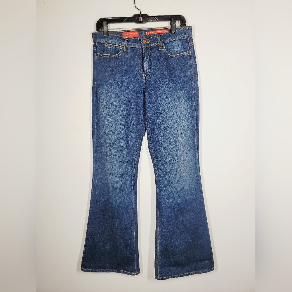NYDJ Flare Jeans in Deep Blue, Size 6
